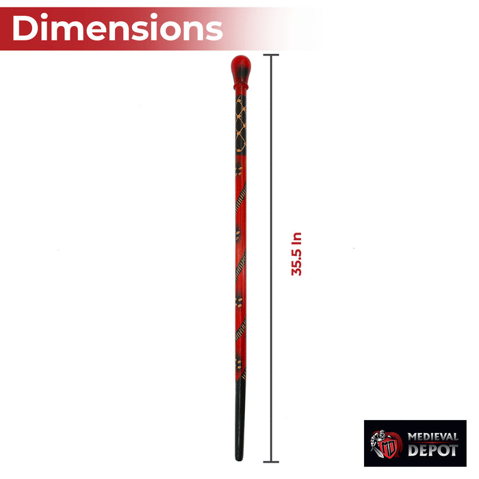 Handmade Eucalyptus Tribal Malawi Walking Cane