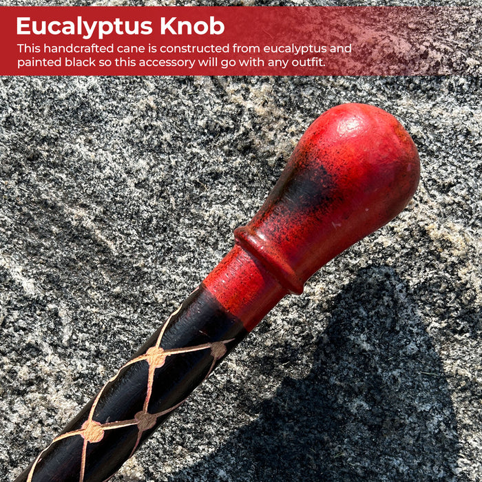 Handmade Eucalyptus Tribal Malawi Walking Cane