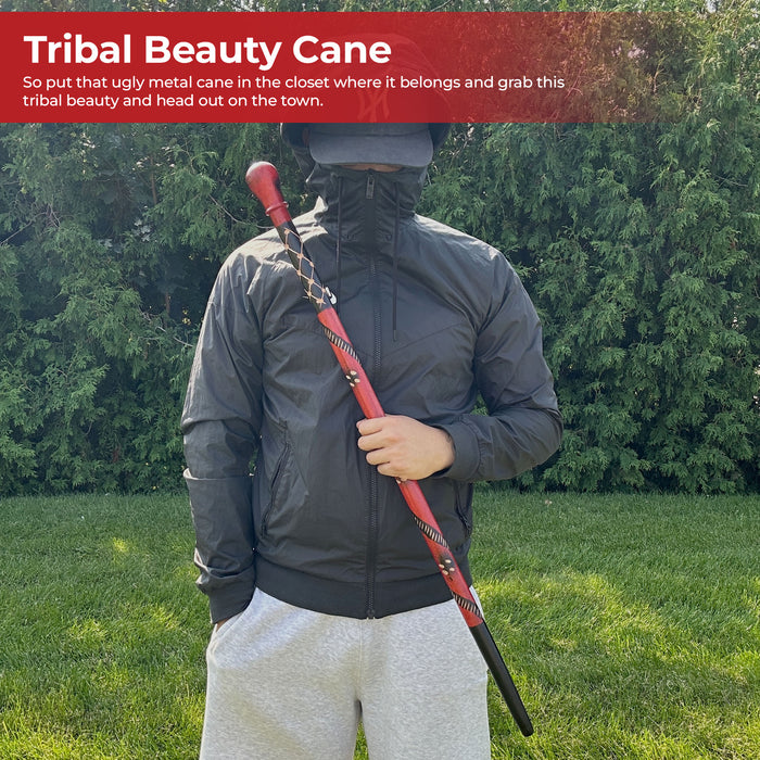 Handmade Eucalyptus Tribal Malawi Walking Cane