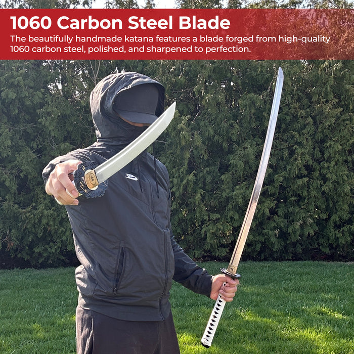 Handmade Katana and Tanto Set from Ghosts of Tsushima Clan Sakai Edition
