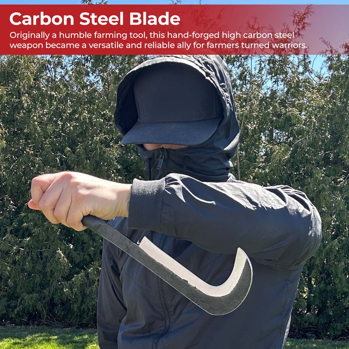 Harvests Fury Hand Forged High Carbon Steel Medieval Billhook Spearhead