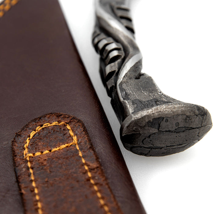 Hand-Forged High Carbon Steel Railroad Spike Hunting Knife