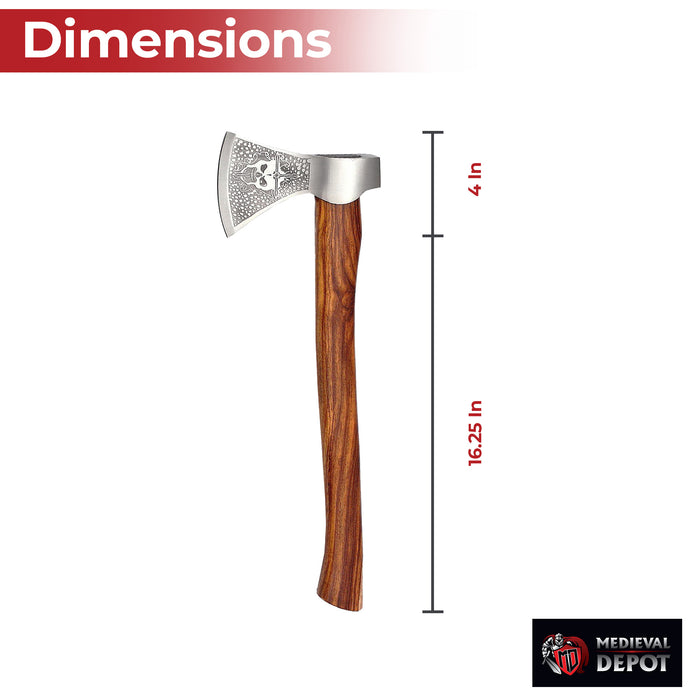 Immoral Skull and Cross Outdoor Hammer Head Axe