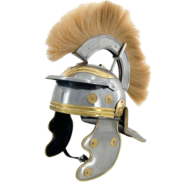 Imperial Roman Centurion Helmet with Blonde Plume