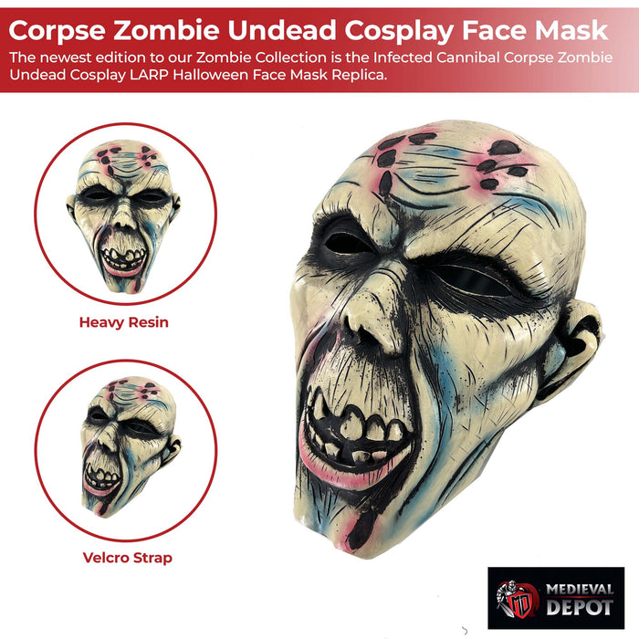 Infected Cannibal Corpse Zombie Undead Cosplay Face Mask
