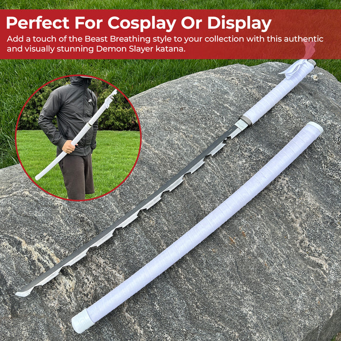 Inosuke Hashibira Demon Slayer Replica Nichirin Katana Sword
