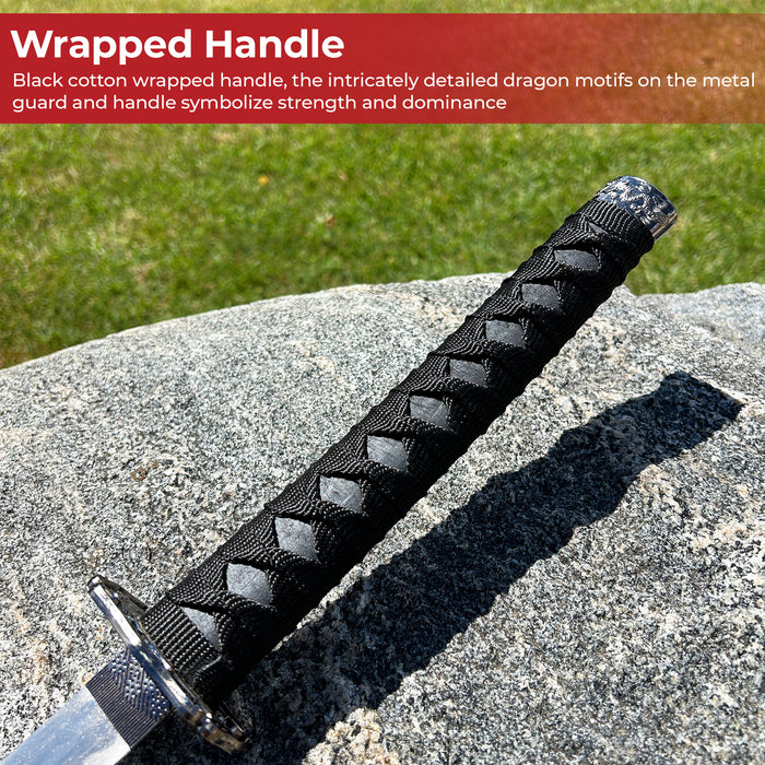 Japanese Double Dragon Fury Samurai Katana Sword