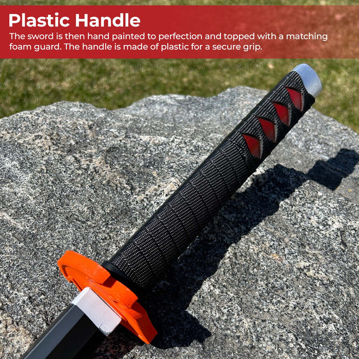 Tanjiro Kamado Flame Guard Demon Slayer Foam Katana Sword With Scabbard