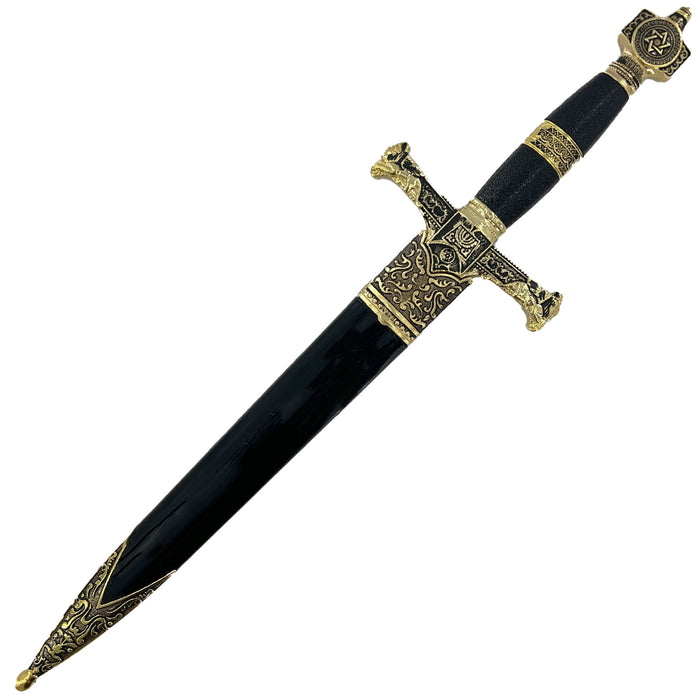 King Solomon Medieval Crusader Dagger Black