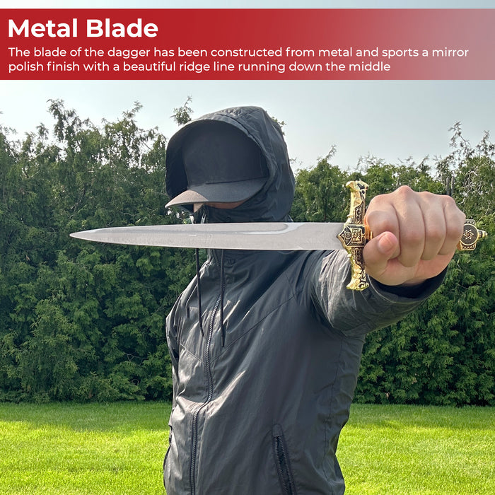 King Solomon Medieval Crusader Dagger Black