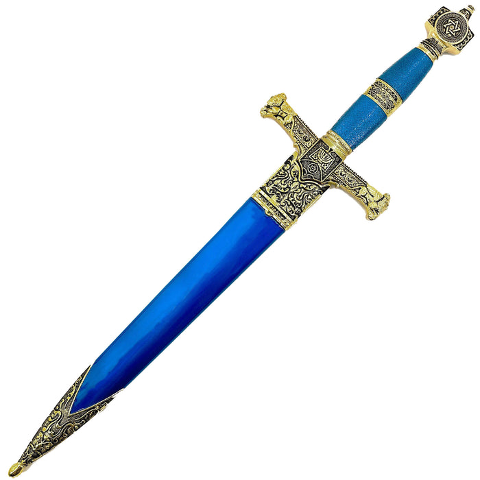 King Solomon Medieval Crusader Dagger Blue