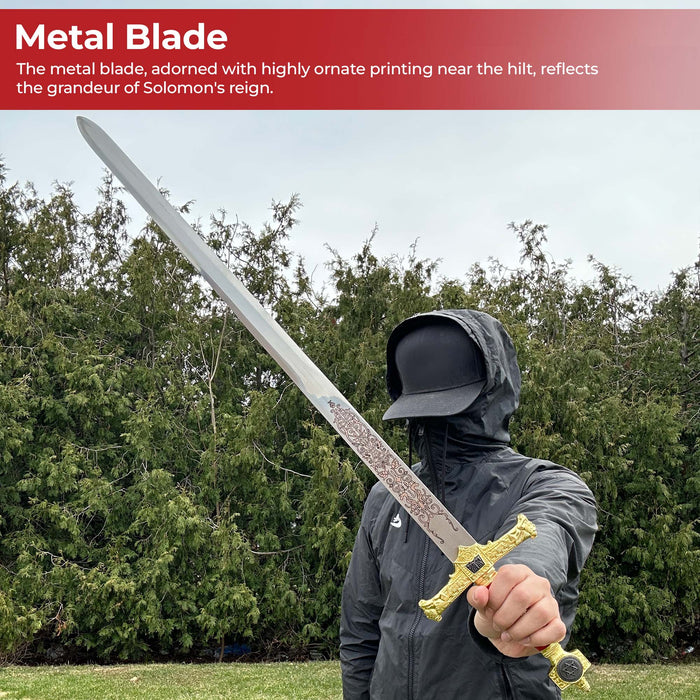 King Solomon Short Sword Majestic Red and Gold Edition