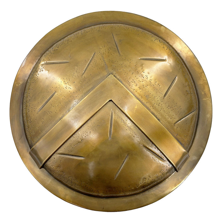 King Leonidas Spartan Battle Shield - 300 Inspired Carbon Steel w/ Antique Finish
