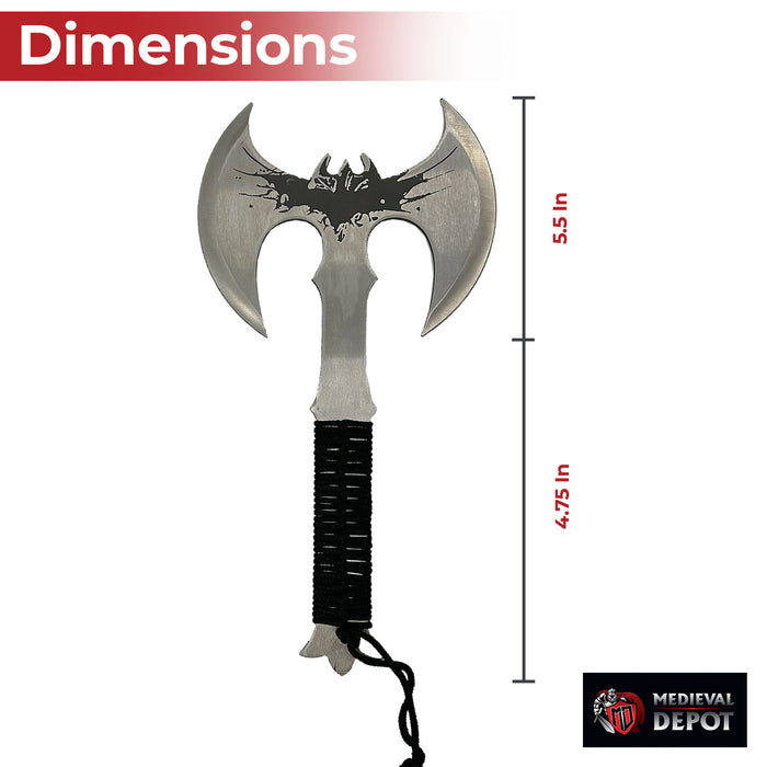 Legendary Bat Wing Throwing Axe