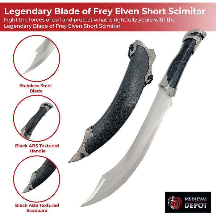 LOTR Legendary Blade of Frey Elven Short Scimitar