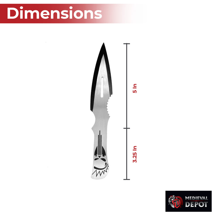Lightening Strike Aerodynamic Target 3 Piece Throwing Knives