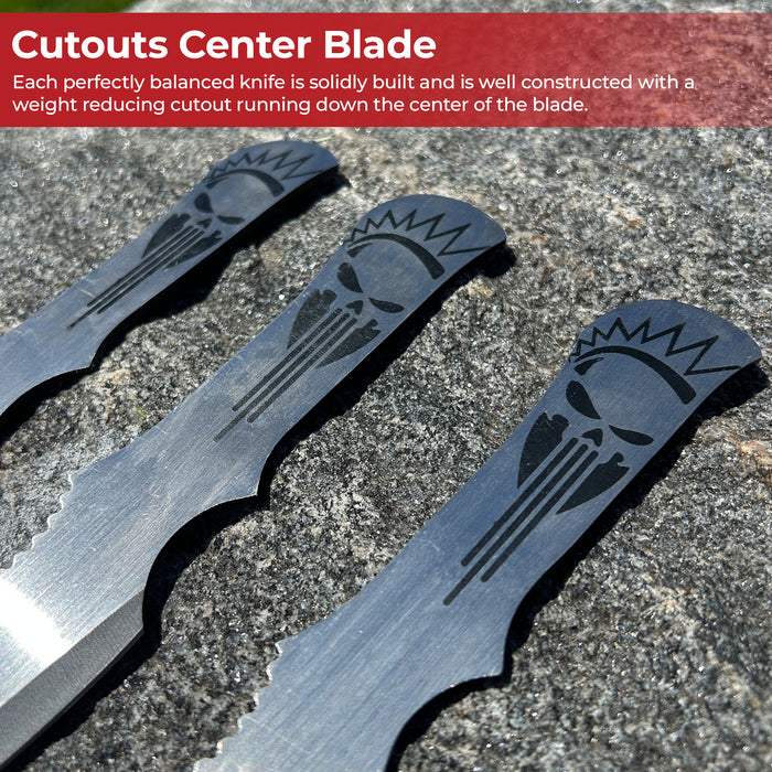 Lightening Strike Aerodynamic Target 3 Piece Throwing Knives