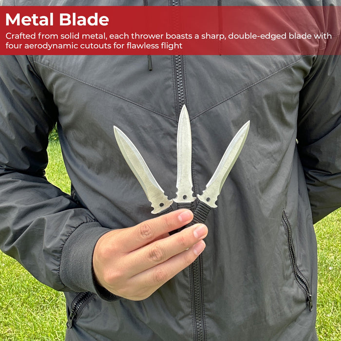 Light & Dark Throwing Knife 24-Piece Set