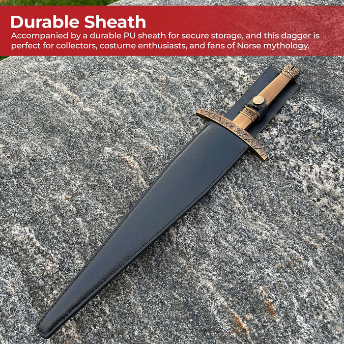Loki-Inspired Dagger with Sheath