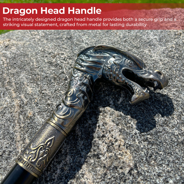 Majestic Chinese Dragon Walking Cane