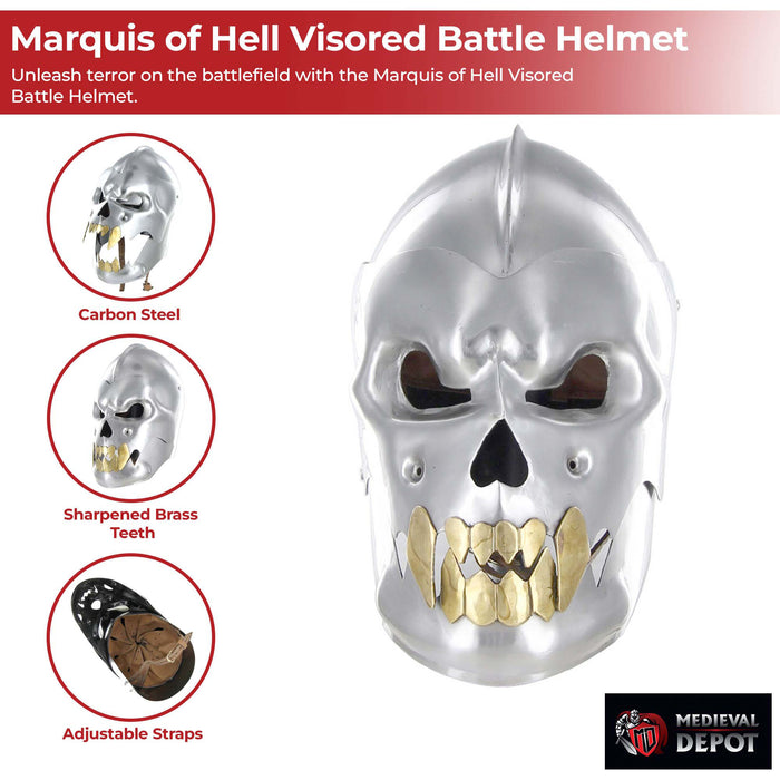 Marquis of Hell Visored Battle Helmet