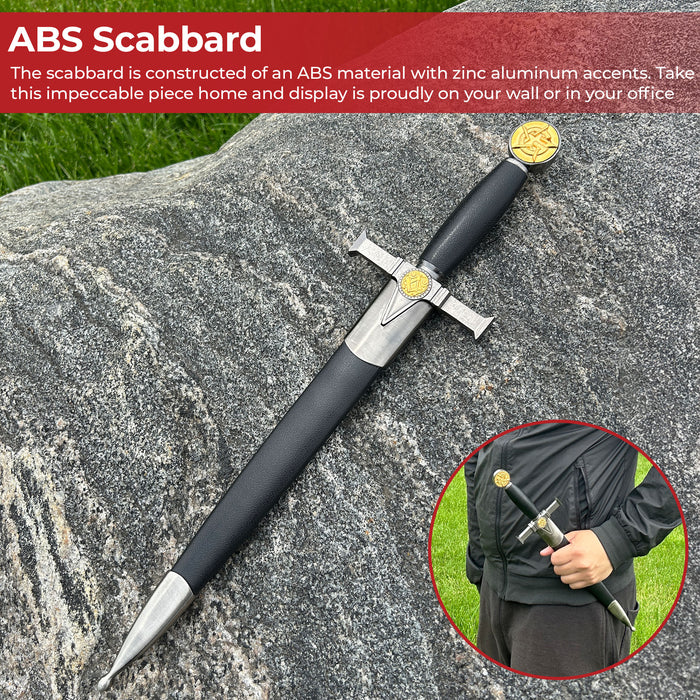 Masonic Blazing Star Ceremonial Dagger