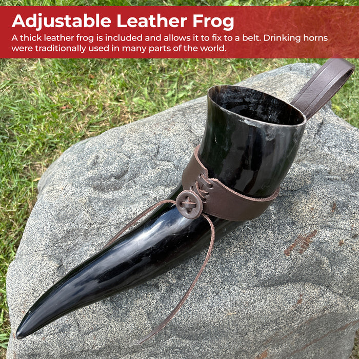 Medieval Norwegian Viking Drinking Horn 24oz