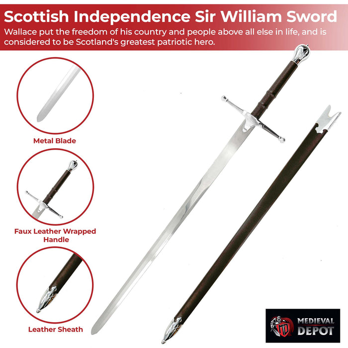 Medieval Renaissance Scottish Independence Sir William Sword