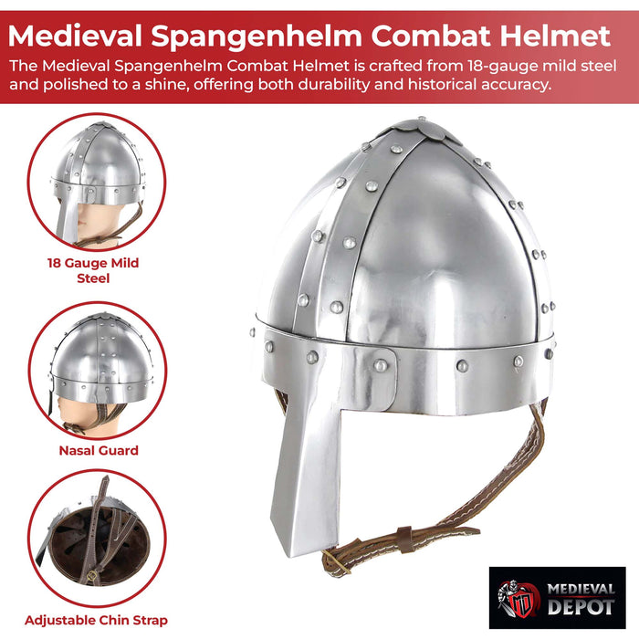 Medieval Spangenhelm Combat Helmet