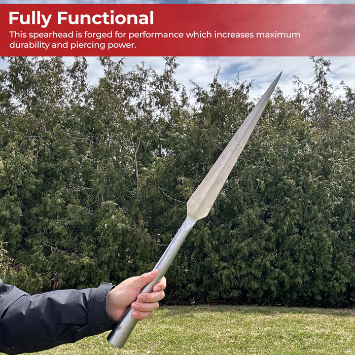 Medieval Viking Hewing Spearhead Functional High Carbon Steel