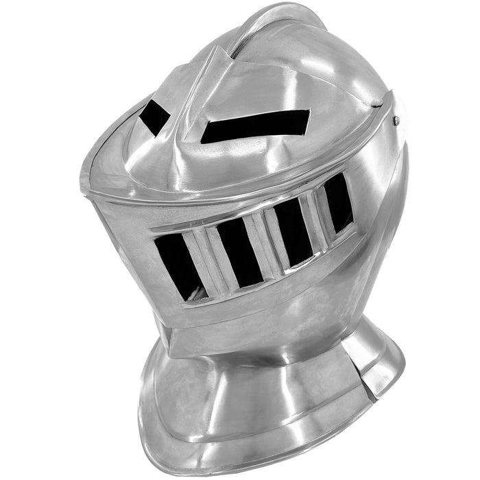 Mens Closed Knight Armour Helmet