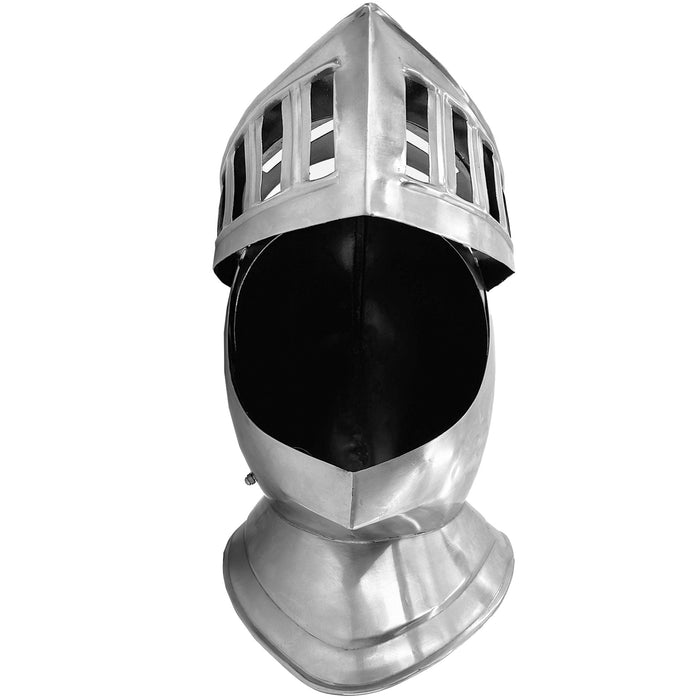 Mens Closed Knight Armour Helmet