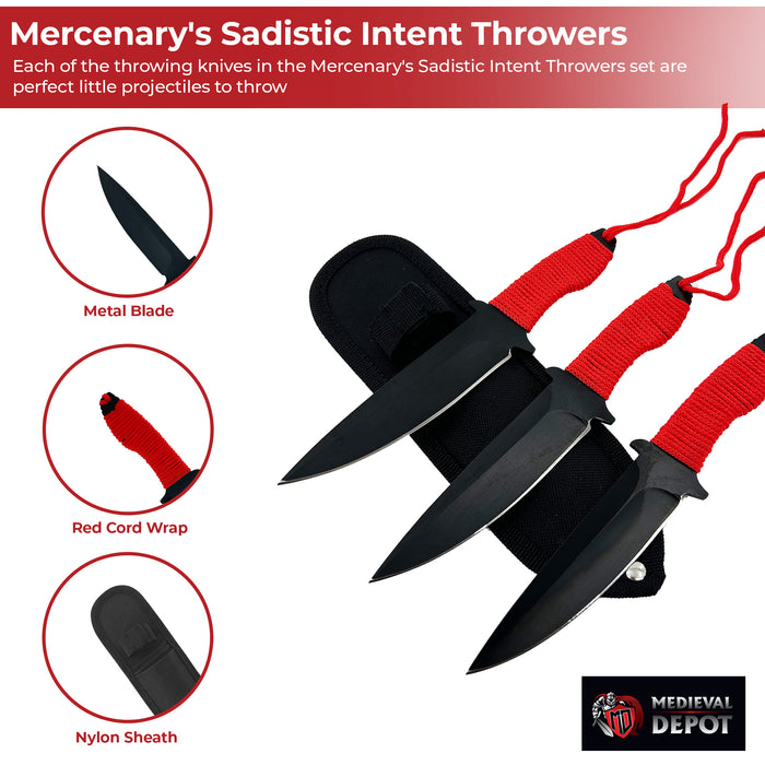 Mercenary's Sadistic Intent Throwers