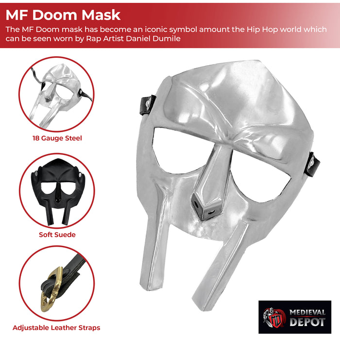 MF Doom Rapper Madvillain Gladiator Mask
