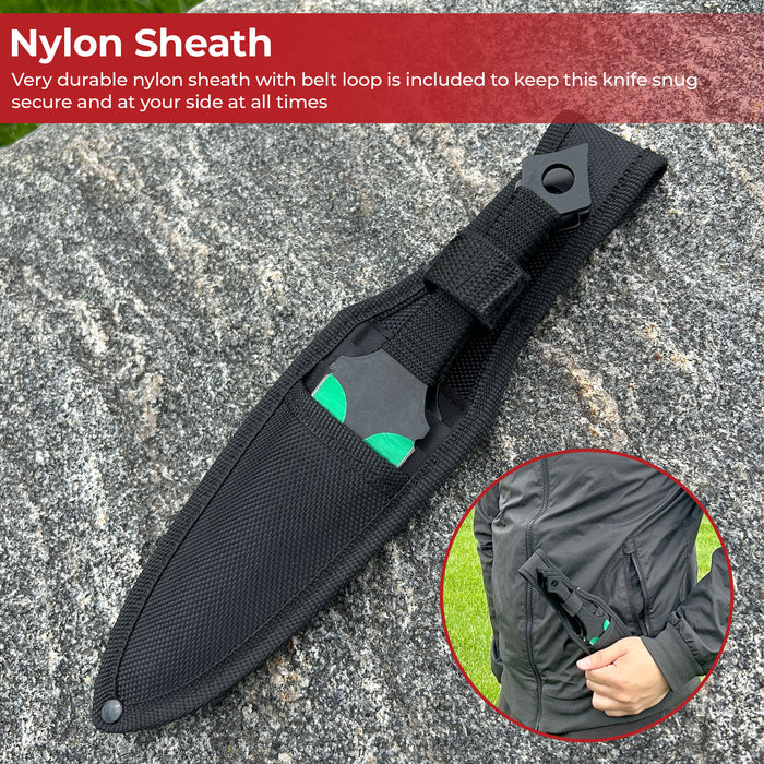 Momochi Ninjutsu Precision Throwing Knives Green