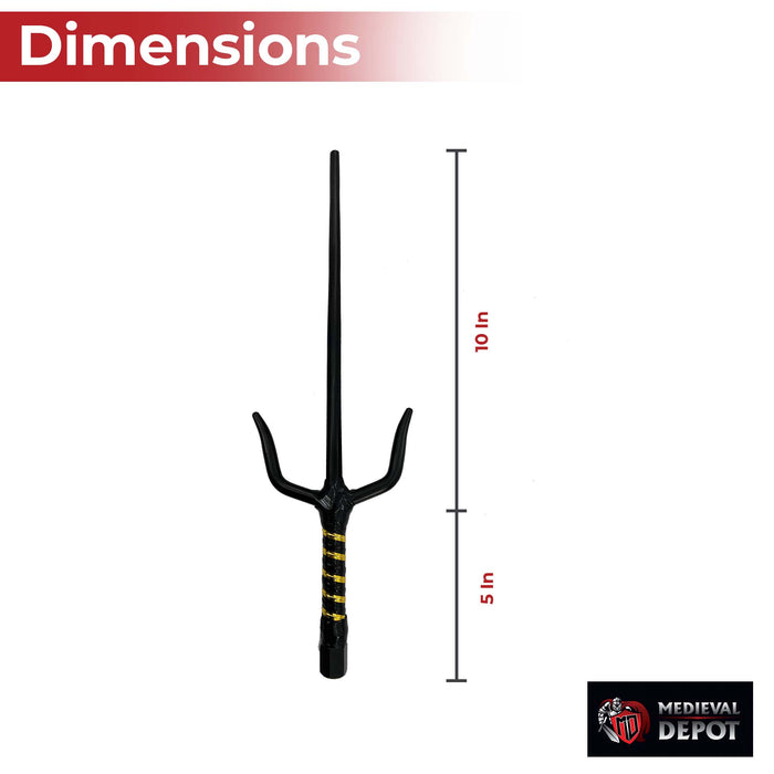 "Moonlit Demonstration" Octagonal 15" Black Sai Pair