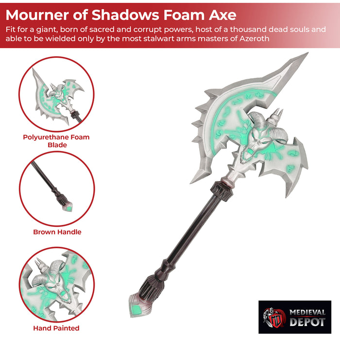 Mourner of Shadows Foam Battle War Axe