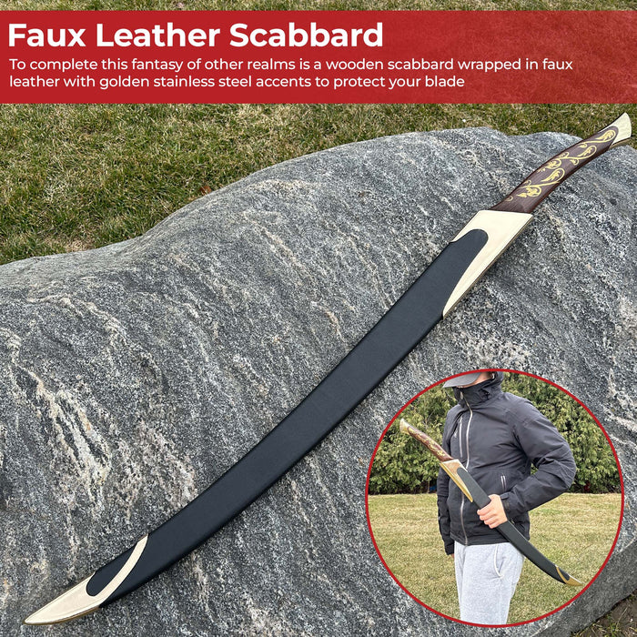 Mystical Elven Fantasy Scimitar Sword Replica