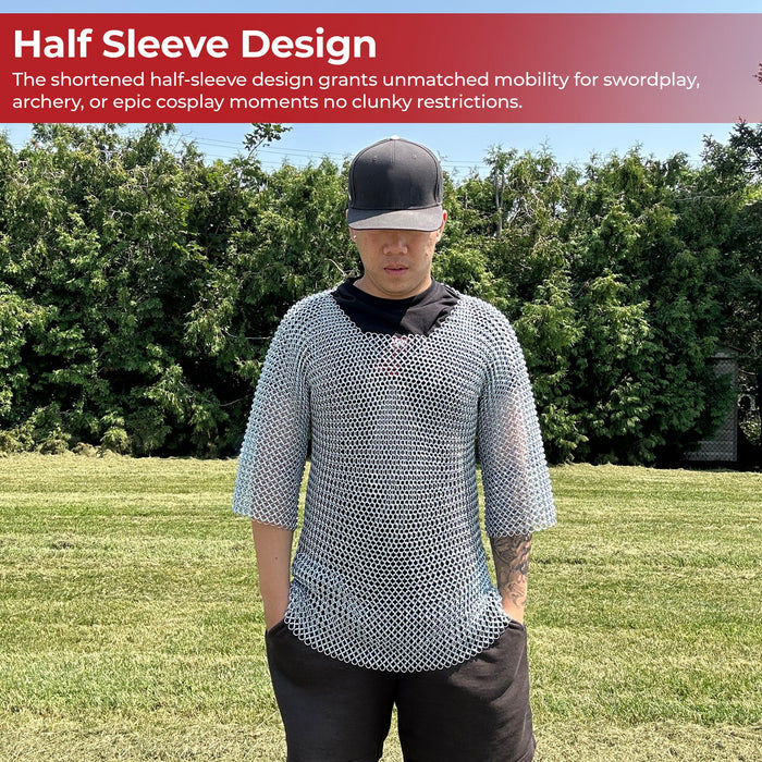 Medieval Knight's Half-Sleeve Hauberk