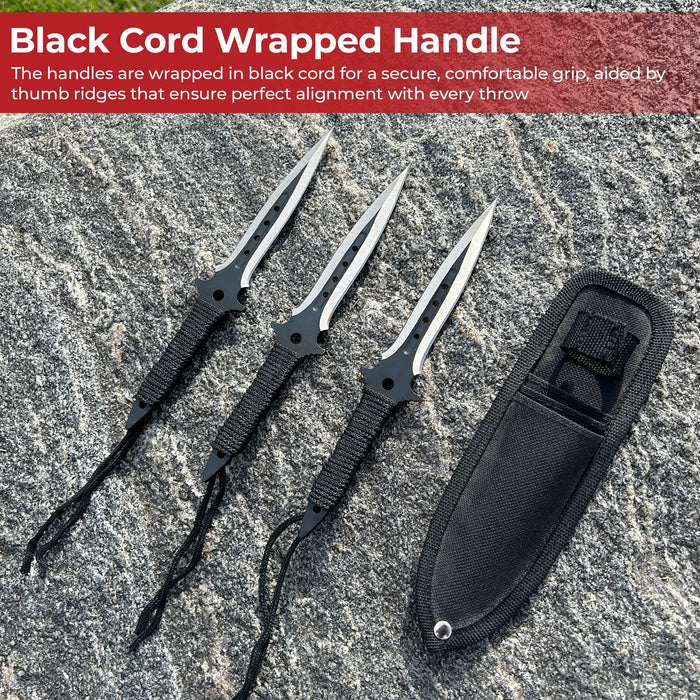 Midnight Flyer 12-Piece Throwing Knife Set