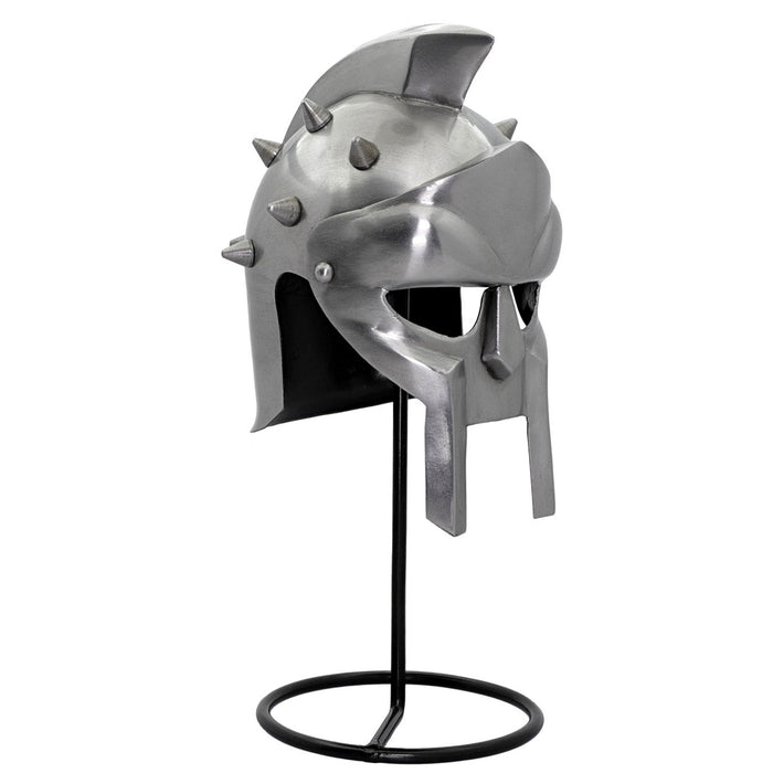 Miniature Roman Gladiator Maximus Helmet Display With Stand