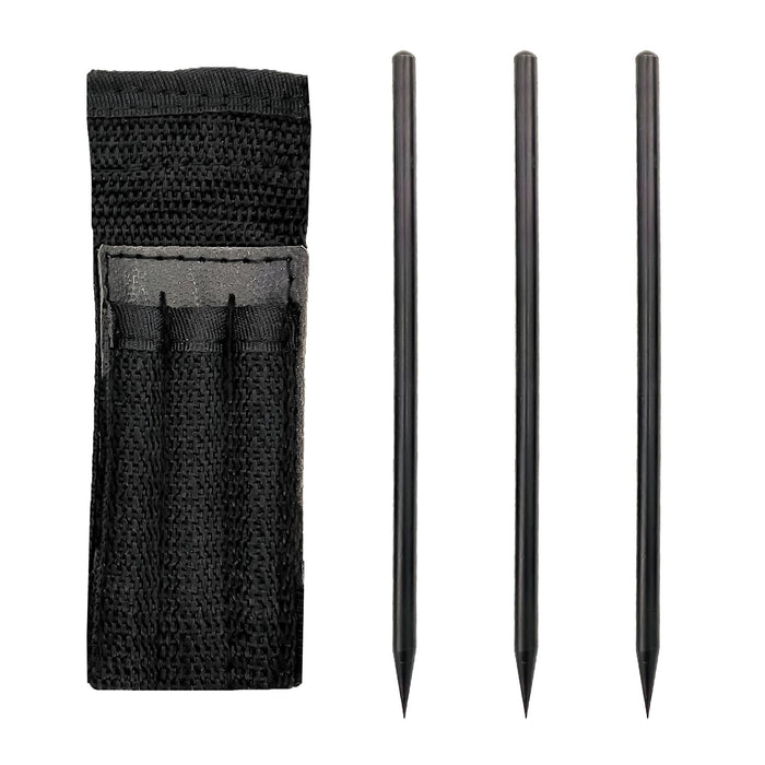Ninja Assassin Arm Spikes 3pcs Set With Belt Pouch