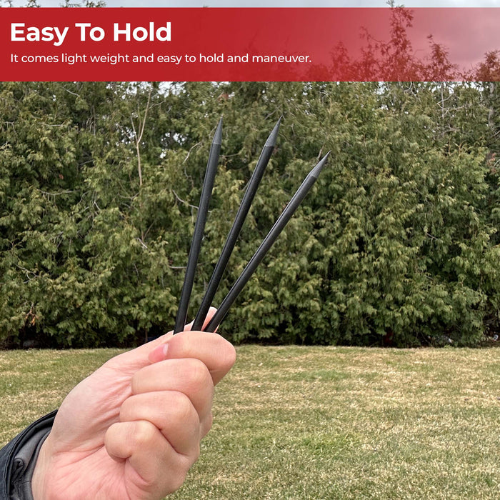 Ninja Assassin Arm Spikes 3pcs Set With Belt Pouch