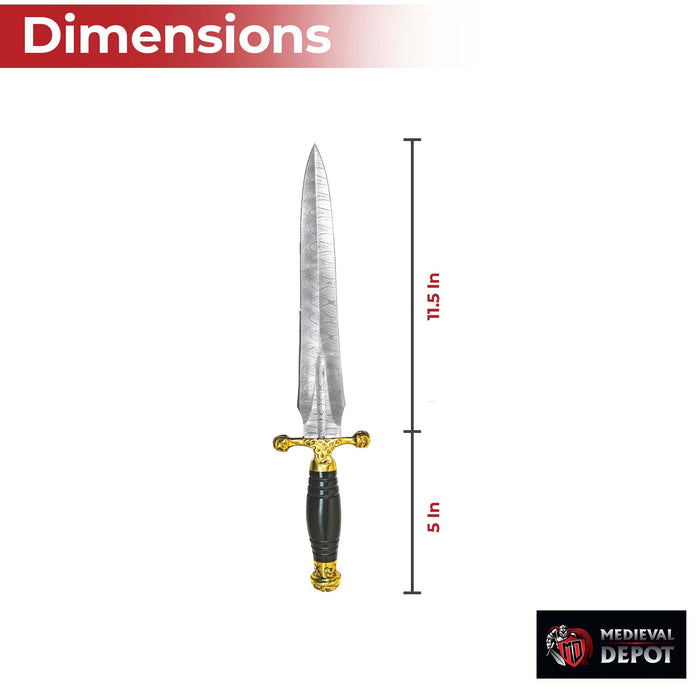 Noble Strategist Hand Forged Damascus Steel Viking Dagger