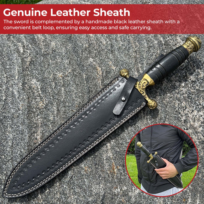 Noble Strategist Hand Forged Damascus Steel Viking Dagger