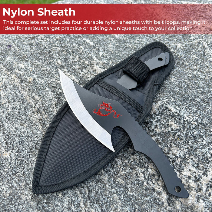 Nightrage Dragon 12-Piece Throwing Knife Set