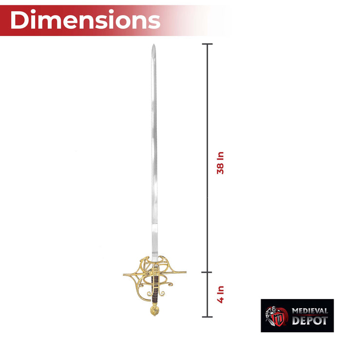 Noble Defender Heavy Duty Basket Hilt Rapier