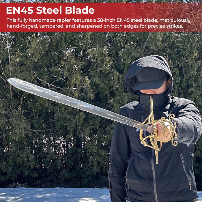 Noble Defender Heavy Duty Basket Hilt Rapier