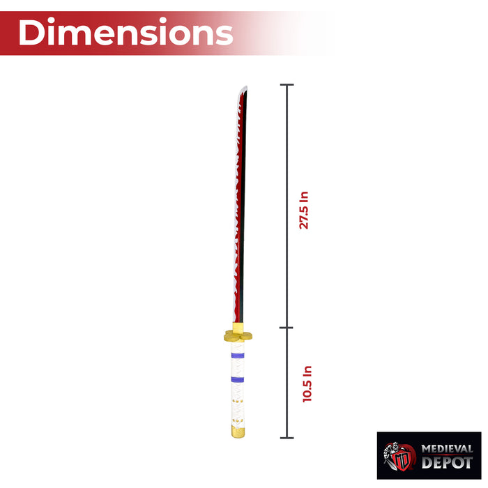 One Piece Zoro Ame No Habakiri Katana Foam Sword