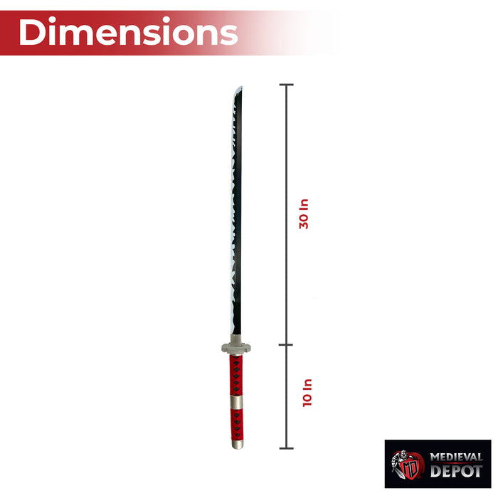 One Piece Zoro Sandai Kitetsu Katana Foam Sword With Scabbard
